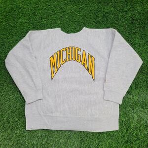 Vintage University-of-Michigan Sweatshirt Women XL 22x24 Arch